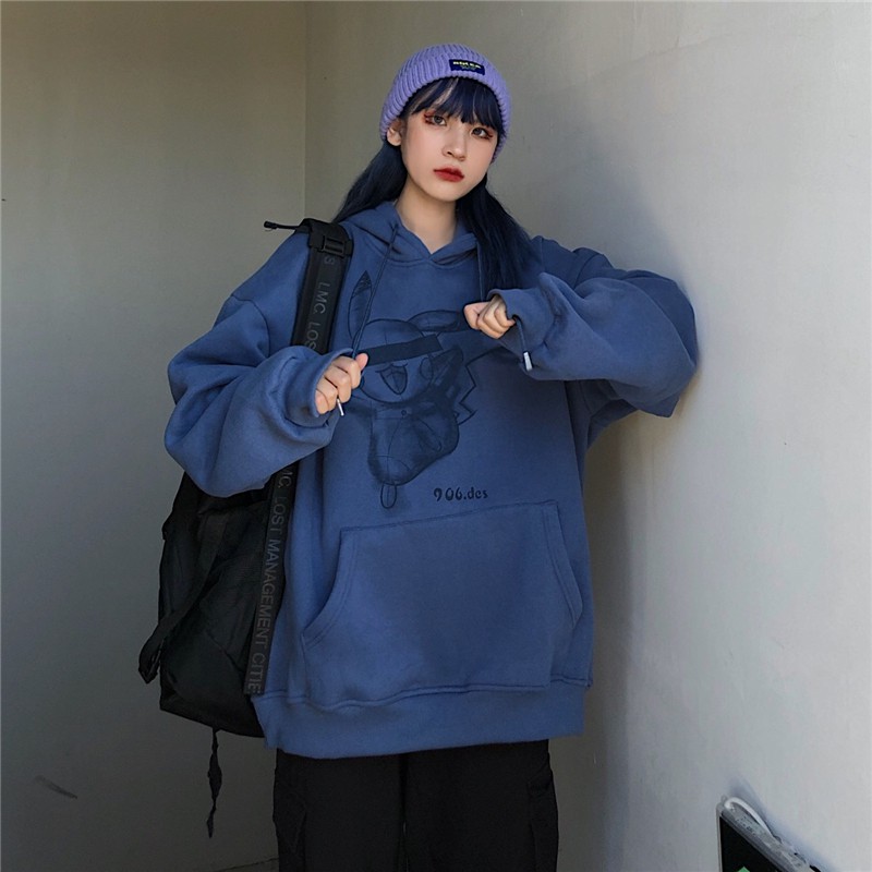 Áo Hoodie Ulzzang Nữ Tay Rộng Phong Cách Hàn Quốc HD67 - Liti shop