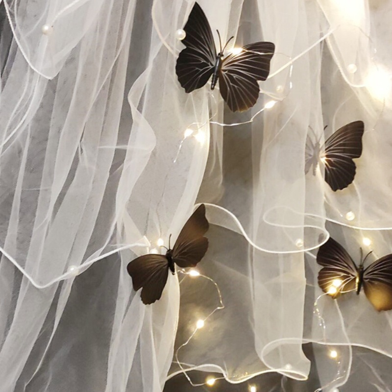 Mạng Che Mặt Bằng Ren Nhiều Lớp Kèm Kẹp Tóc Dùng Chụp Ảnh