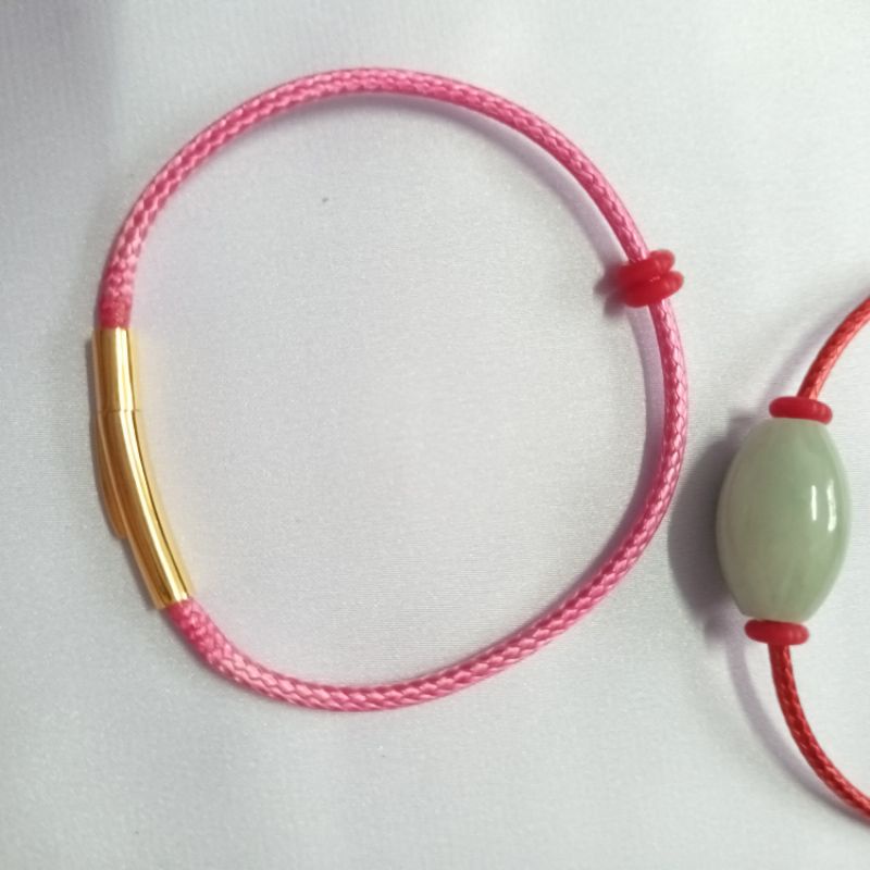 Vòng tay lu thống đầu xuôi đuôi lọt đá trắng xanh ngọc khóa bấm vip chuẩn A