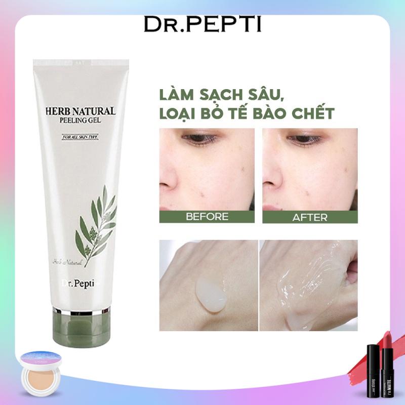 Tẩy Da Chết bạc hà thảo dược DR.PEPTI Herb Natural Peeling Gel