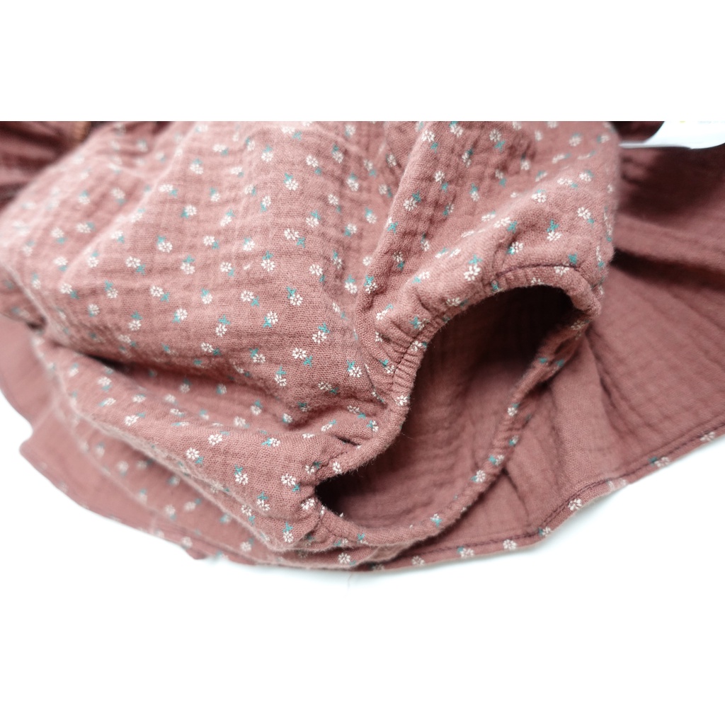 Red Flower Skirt_Chân váy hoa nhí nền đỏ xinh xắn cho bé gái_Haaro Babies