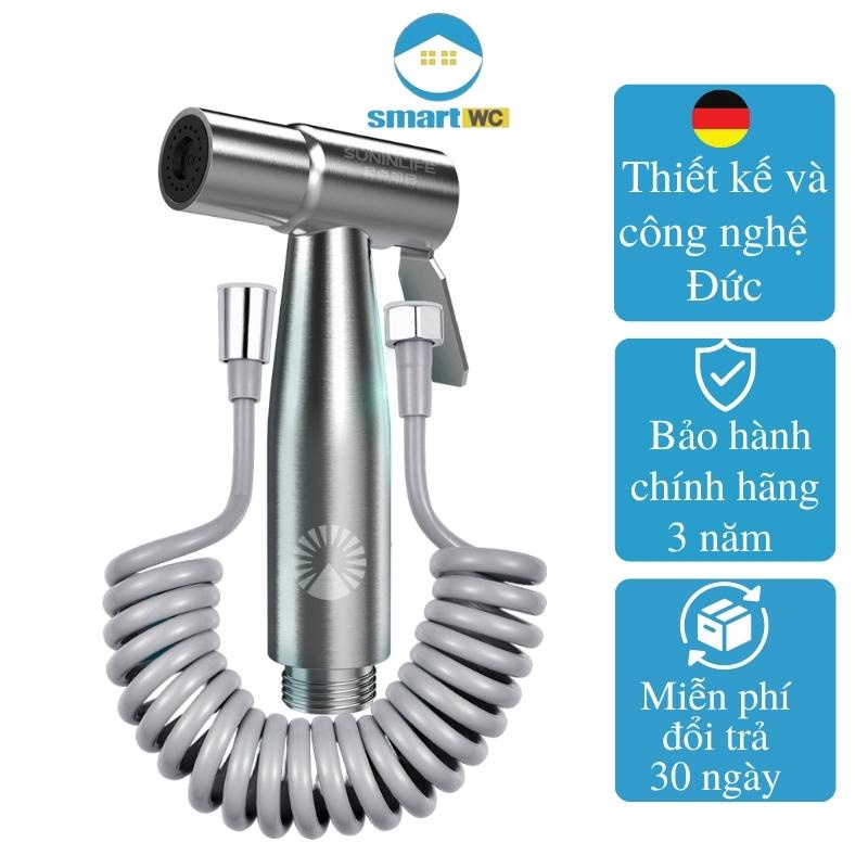 Vòi xịt vệ sinh tăng áp inox Suninlife bảo hành 3 năm