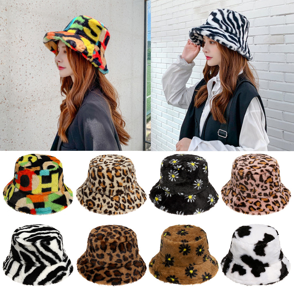 Nón Tai Bèo Phối Lông Mềm Ấm Áp Nhiều Màu Sắc Thời Trang Mùa Đông Cho Nữ