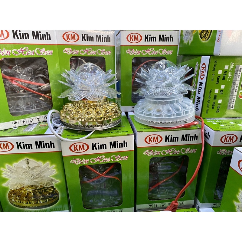 Đèn hoa sen xoay