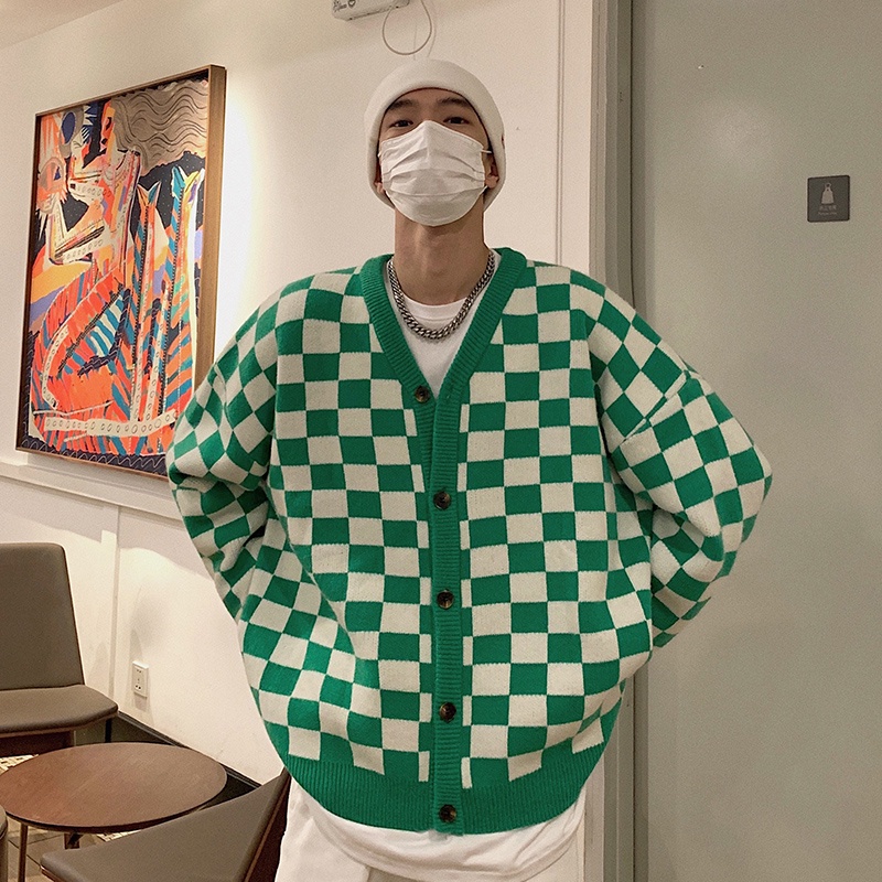 Áo Khoác Cardigan Dệt Kim Mềm Cổ Chữ V Phong Cách Hàn Quốc Dành Cho Nam