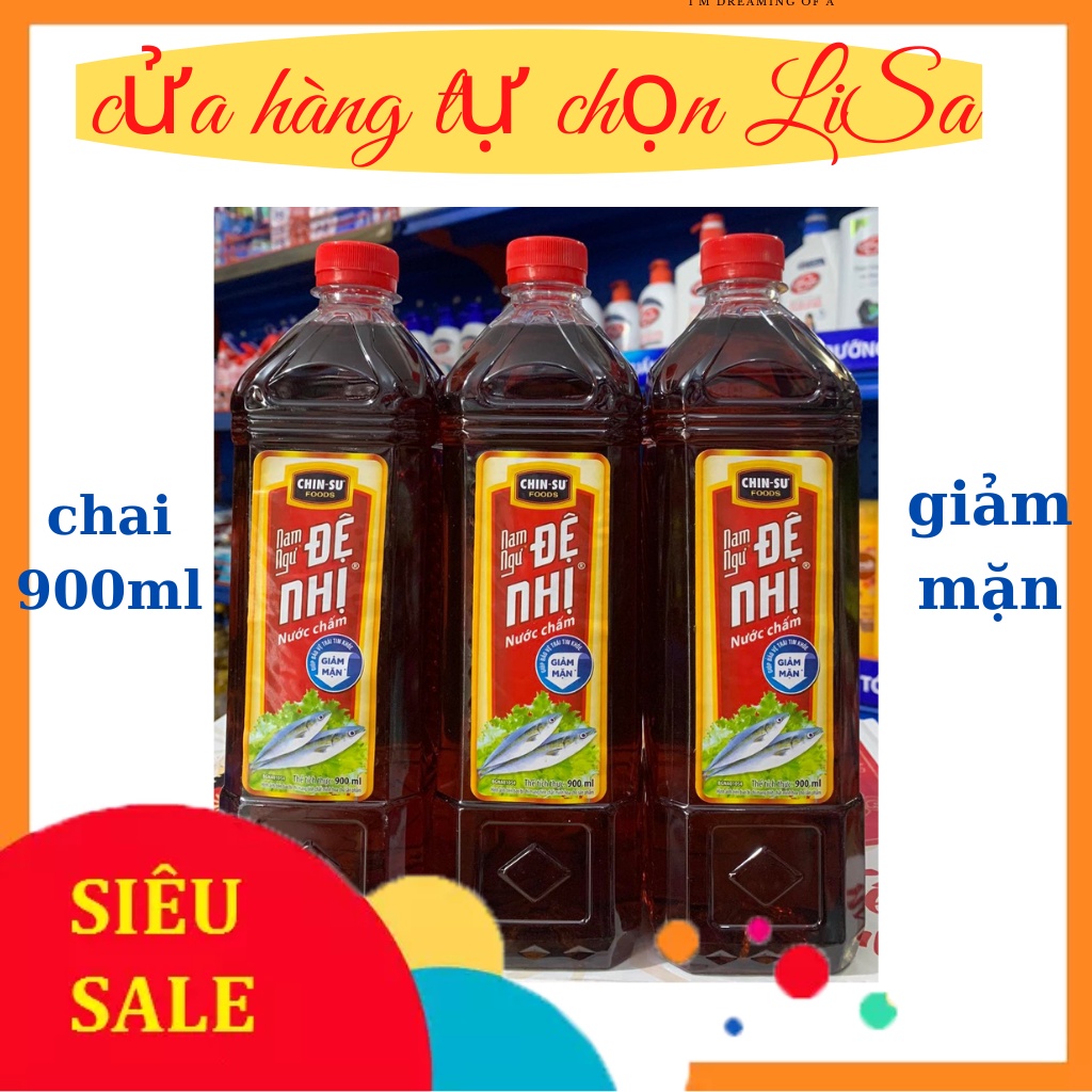 Nước mắm Nam Ngư đệ nhị giảm mặn chai 900ml