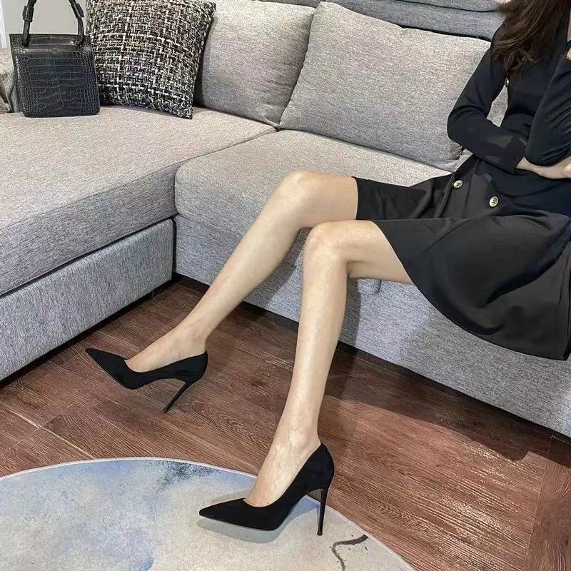 Giày Cao Gót Da Mũi Nhọn Thời Trang Dành Cho Nữ 7/5cm