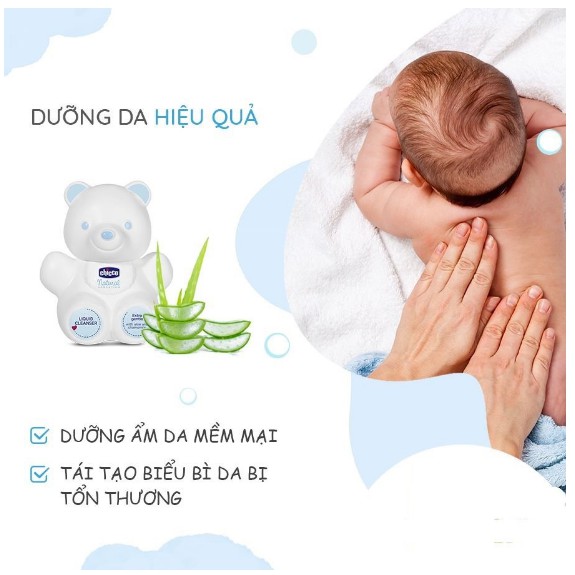 Sữa tắm gội Chicco Natural Sensation gấu Teddy Chicco 300ml/ 500ml