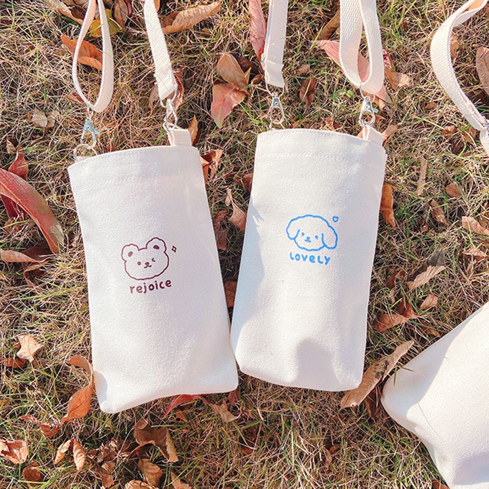 Túi đựng bình nước giữ nhiệt in họa tiết hoạt hình dễ thương cho nữ