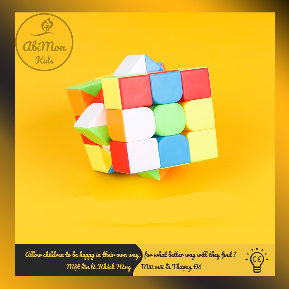 Bộ Rubik 3x3 Lập Phương (QY SpeedCube) ☘️ Montessori cao cấp ✨ (Đồ chơi Gỗ - Đồ chơi Giáo Dục - An toàn - Thông minh)