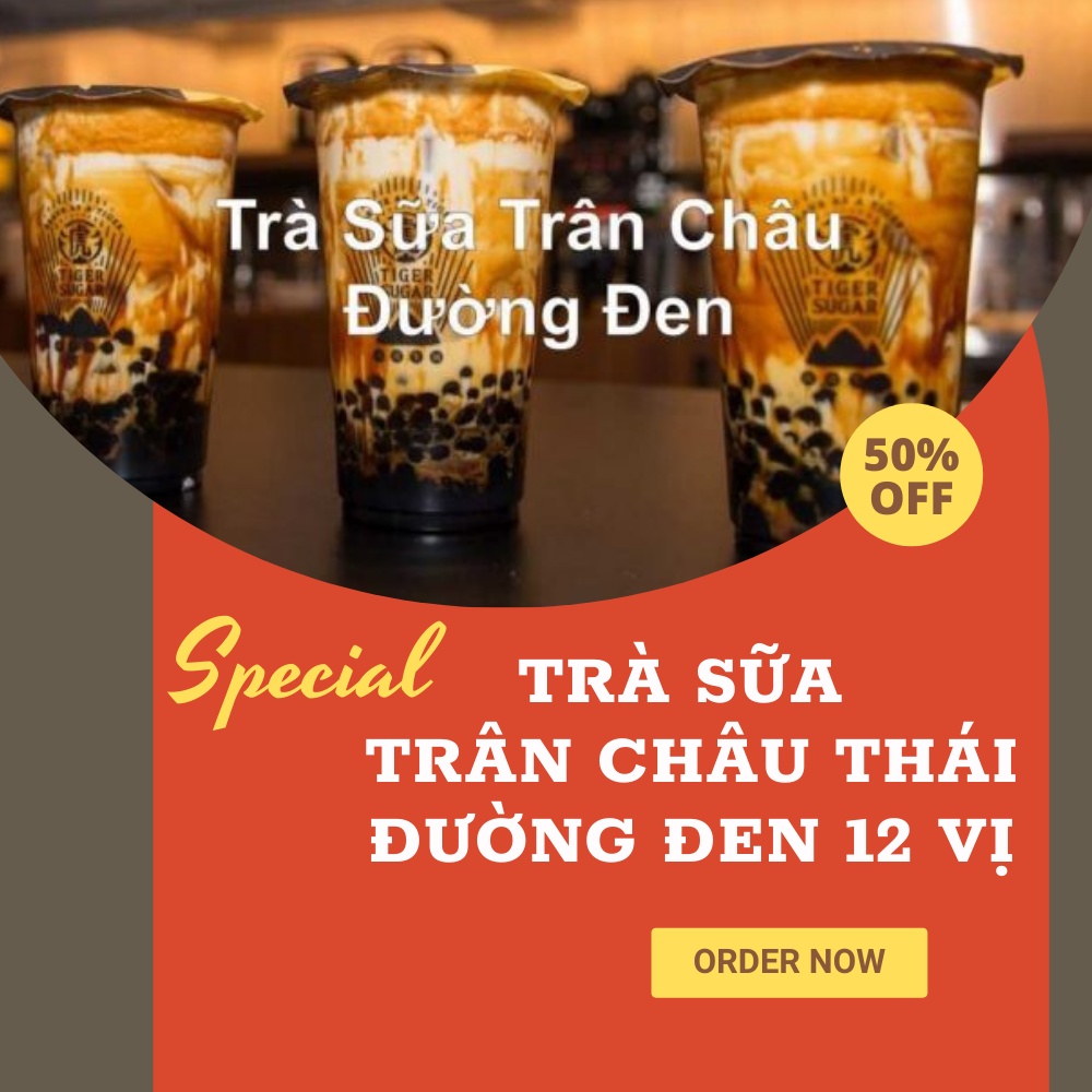 💥BAO NGON_RẺ💥 Set 10-12 Ly Trà Sữa Trân Châu Đường Đen Đủ Vị Matcha, Khoai Môn, Dâu, Thái Xanh...Tiệm Pha Chế DHBB