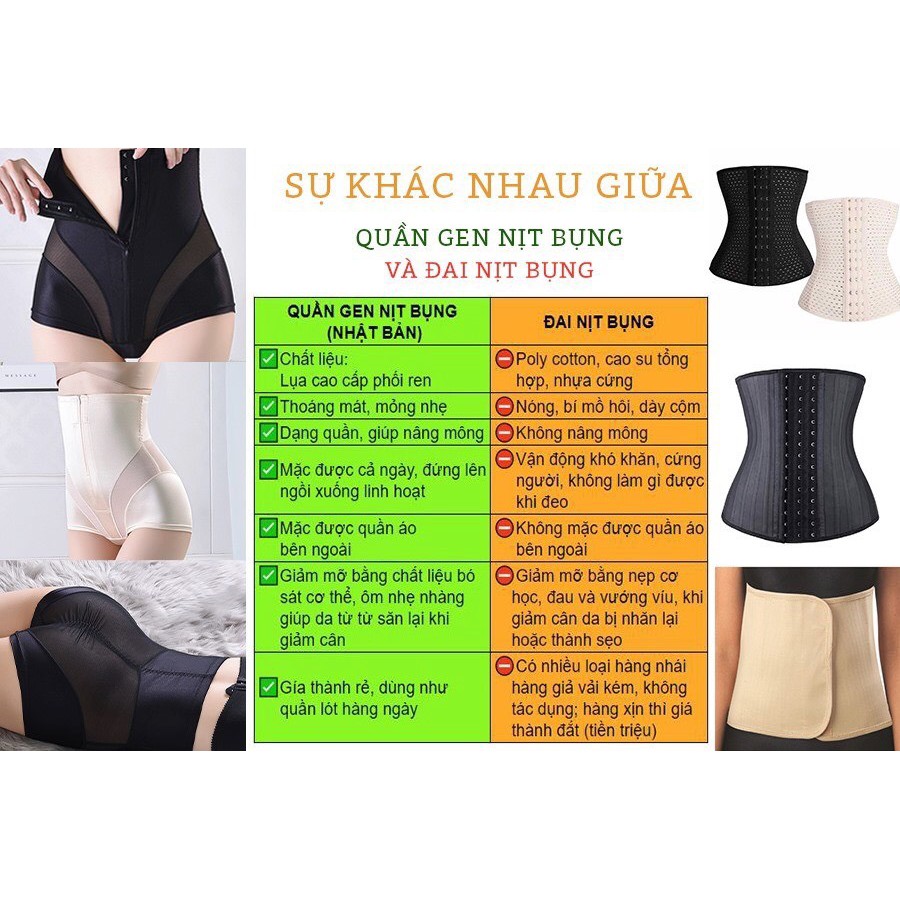 Quần gen bụng chống cuộn xuất Nhật (loại có khóa) | WebRaoVat - webraovat.net.vn