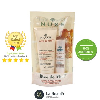 Set kem dưỡng tay và son dưỡng Nuxe
