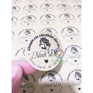 COMBO 1000 TEM DÁN VINTAGE LOGO SHOP IN THEO YÊU CẦU