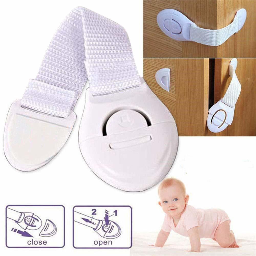 Khóa Tủ Lạnh/Ngăn Kéo/Tủ Lạnh Tự Dính Đa Năng Bảo Vệ An Toàn Cho Bé