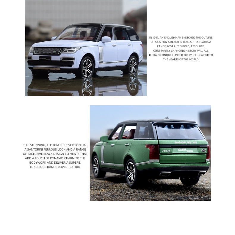 Mô hình siêu xe ô tô Land Rover Range Rover Holland tỷ lệ 1:32 hãng NEWAO