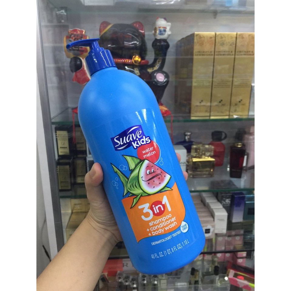 Sữa Tắm, Gội Và Xả Cho Trẻ Em Suave Kids 3 In 1 1.18l