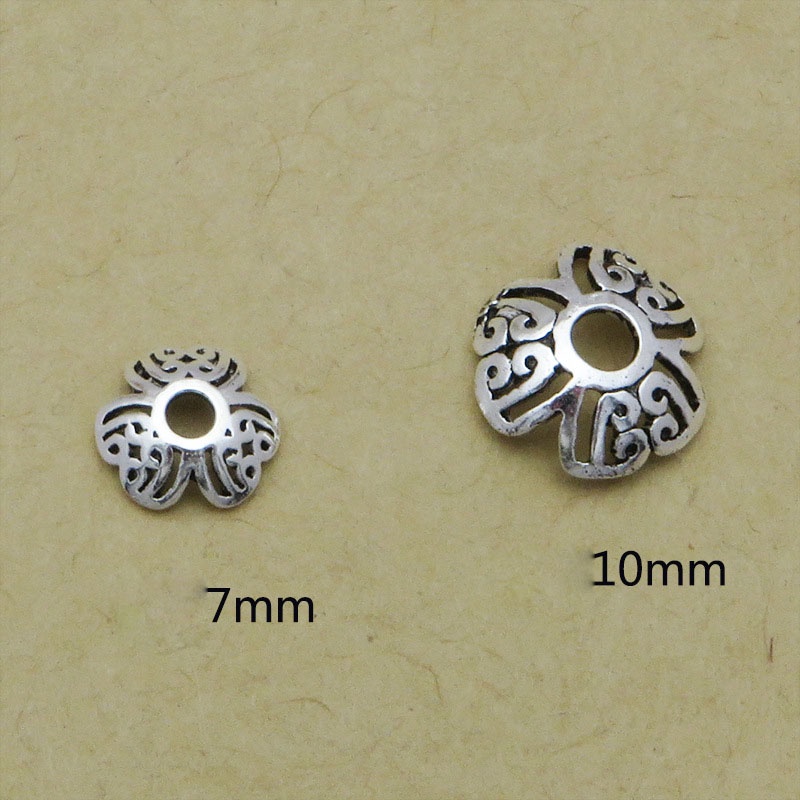 [CHR21] Phụ kiện trang sức (DIY) - Gói 20 Charm hoa 3 cánh bao hạt ngăn cách hạt làm vòng cổ vòng tay