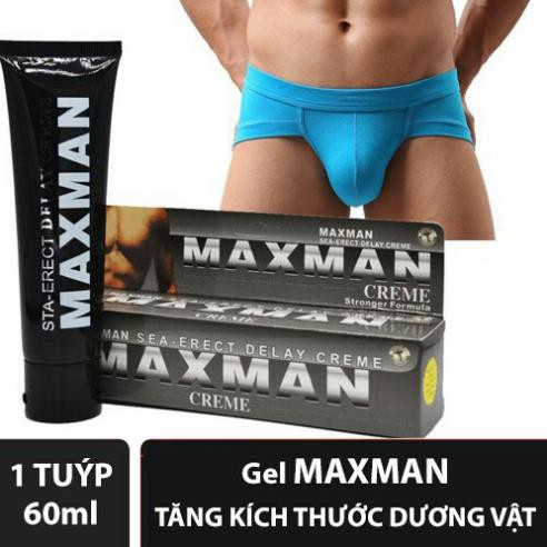 KÍN ĐÁO & CHE TÊN [Hàng USA] Gel MAXMAN - Gel Bôi Tăng Kích Thước Cậu Nhỏ, Chống xuất tinh sớm, Không Biết Mệt Mỏi -Luôn