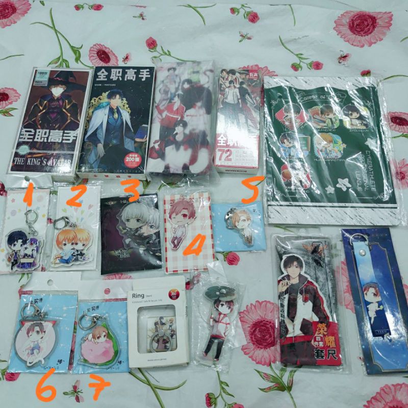 Bookmark ví thước móc khóa postcard standee Toàn chức cao thủ official