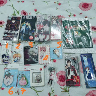 Bookmark ví thước móc khóa postcard standee Toàn chức cao thủ official