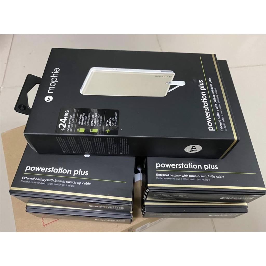 Sạc Dự Phòng Mophie powerstation plus 6000mah chính hãng - BH 12 tháng