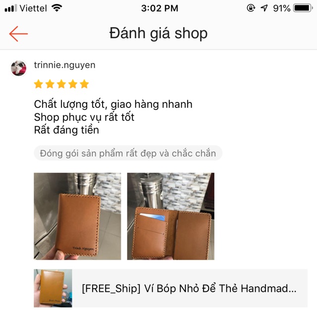 Ví Nhỏ Để Thẻ Handmade Galaxy Store Vàng Bò GVM03