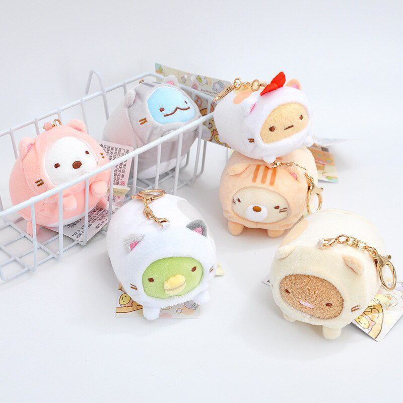 Móc Khóa Hình Tôm Chiên Mèo Sumikko Handmade