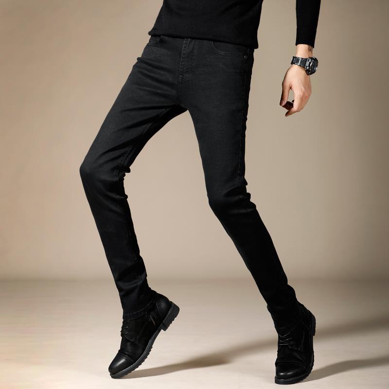 Quần short Jeans Nam Màu Đen Ống Bó Thời Trang Hàn