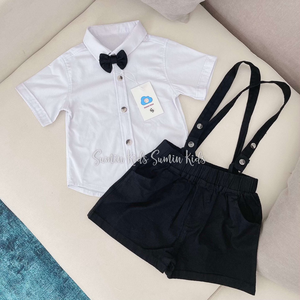 Bộ công tử bé trai loại 2 mẫu đồ công tử bé trai bộ đồ phù hợp body trẻ từ 3kg tới 13kg Sumin Kids