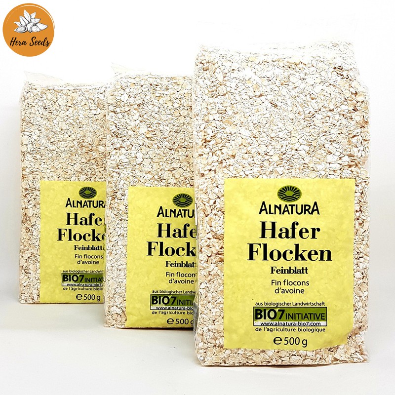 Combo 3 Gói Yến Mạch Cán Vỡ Hafer Flocken 500g Chính Hãng Đức