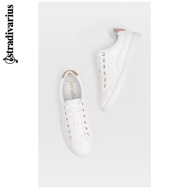Giày trainers trắng stradivarius