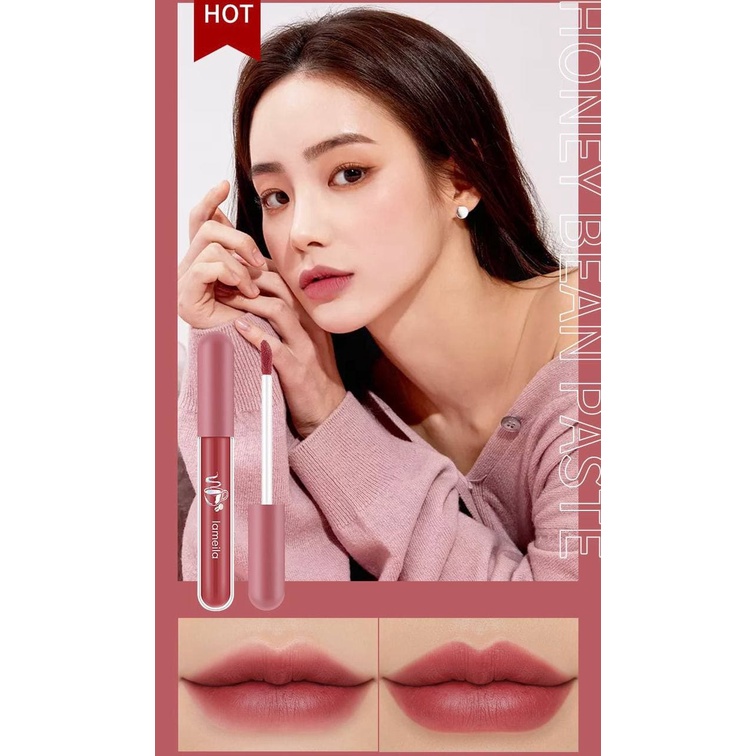Son kem lì Lamela mềm mịn như nhung lâu trôi không làm khô môi Zuzu cosmetic