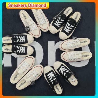 Giày thể thao Sneaker   đạp gót thể thao  đen trắng cá tính