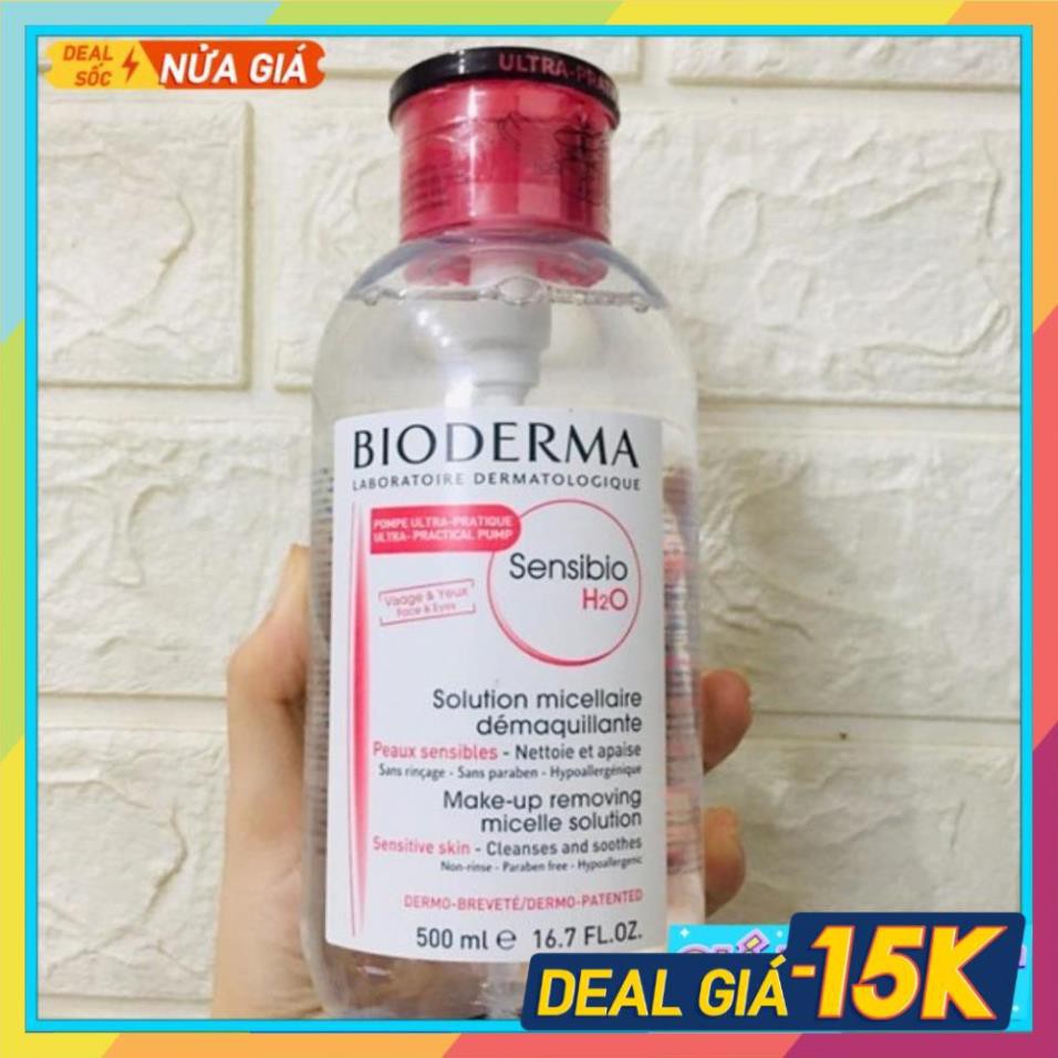 nước tẩy trang bioderma 500ml, Cho Da Nhạy Cảm và da dầu NEW | BigBuy360 - bigbuy360.vn