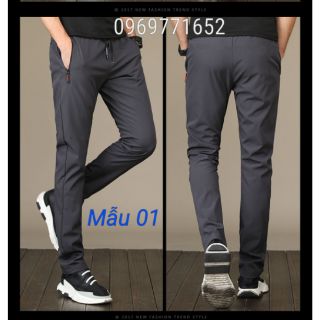 Quần gió lót nỉ ấm nam