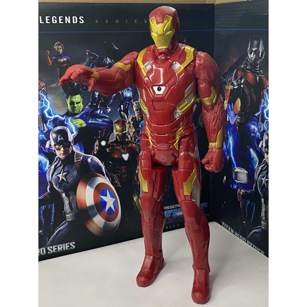 Combo Siêu Anh Hùng Ironman Người Sắt Avenger EndGame Có Đèn và Nhạc