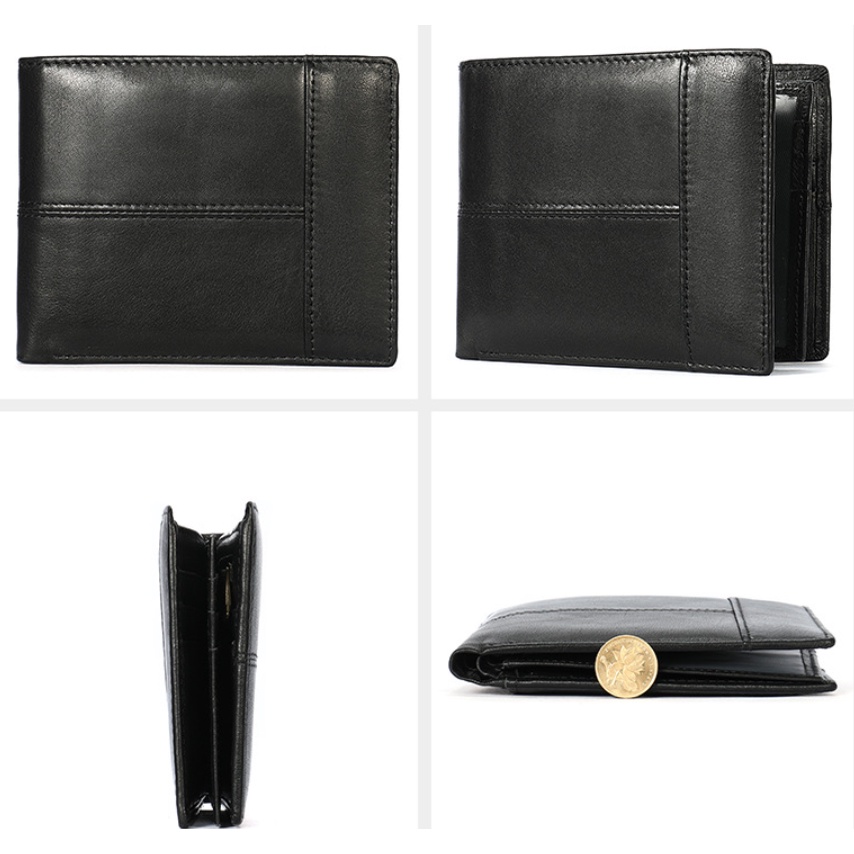 Ví nam 100% da bò thật cao cấp phong cách mới