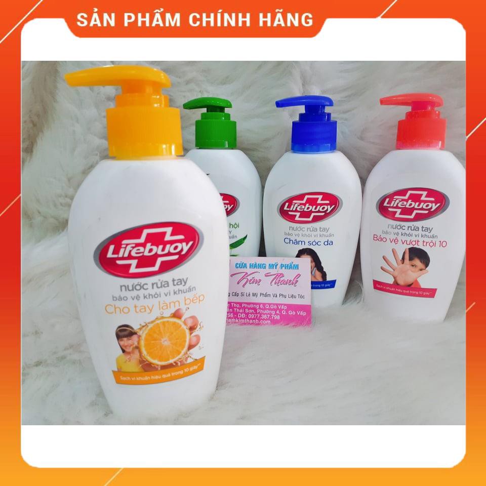 Nước rửa tay Lifebuoy bảo vệ khỏi vi khuẩn