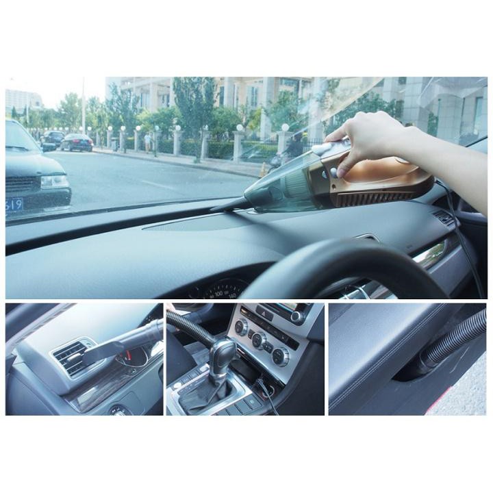Máy hút bụi cầm tay kiêm bơm lốp 4 trong 1 cho ô tô,  Xe Hơi.