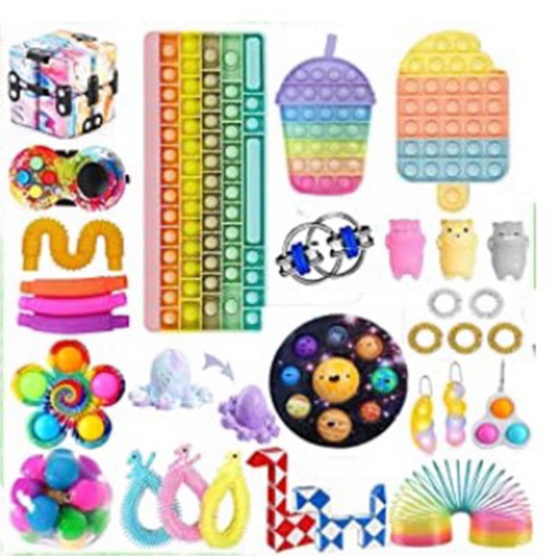 Bộ Đồ Chơi Giải Thưởng Giảm Căng Thẳng Màu Cầu Vồng