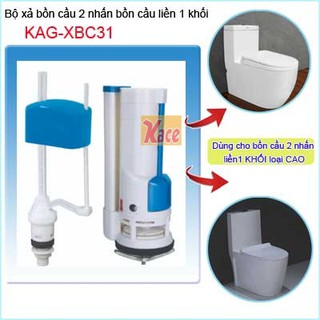 Bộ xã bồn cầu khối - Loại 2 nút nhấn