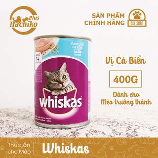 Hachikopetshop | Thức ăn cho Mèo | Pate cho Mèo | Whiskas | Vị Cá Thu - Vị Cá Biển 400g