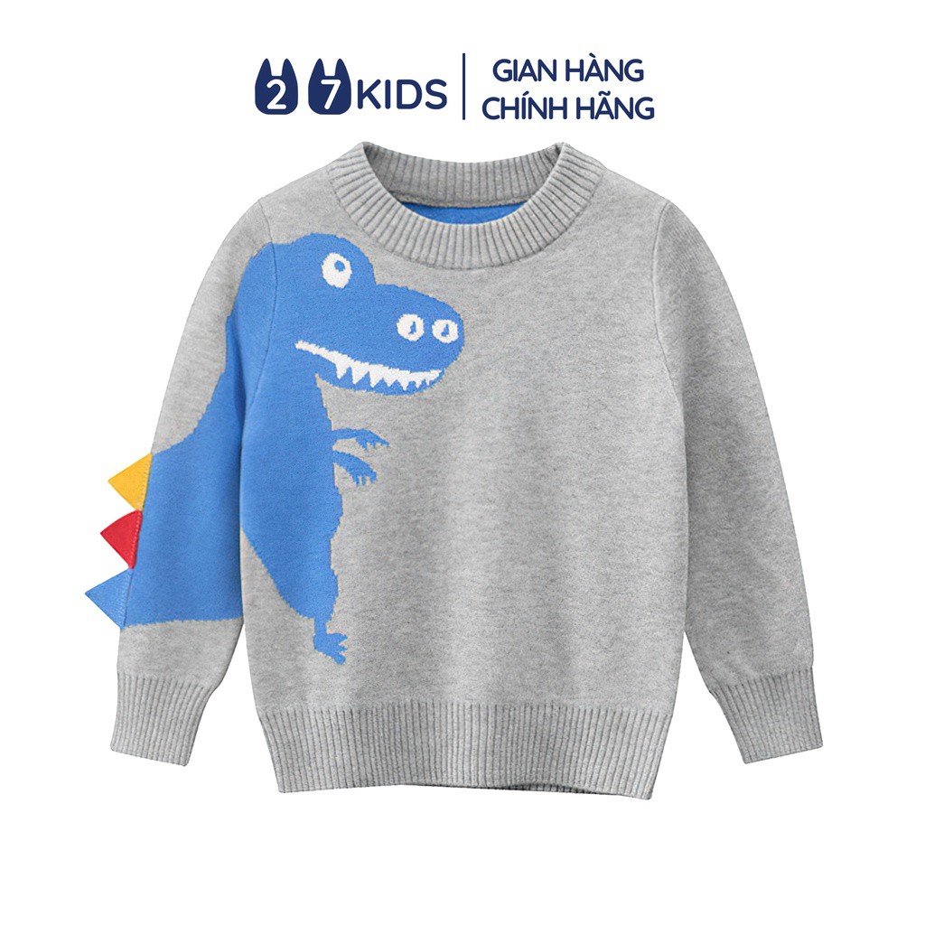 Áo len cho bé trai 27Kids áo len cổ tròn thu đông nam cho trẻ từ 2-10 tuổi BLSW2 - Hàng mới về