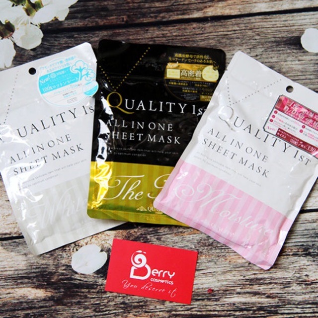 Combo 5 miếng mặt nạ giấy Quality First
