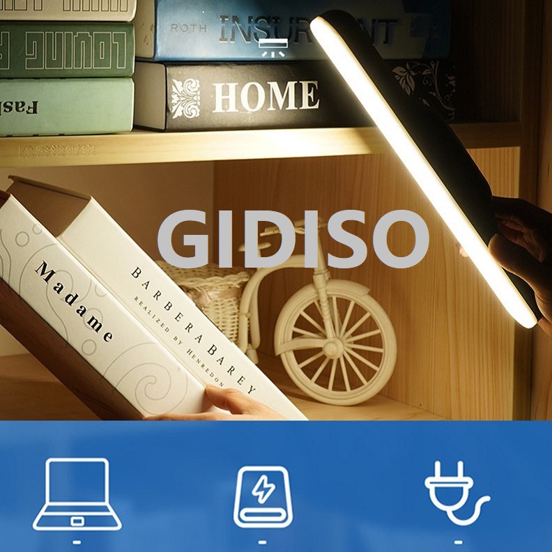 Đèn LED Trang Điểm Cảm Ứng CHẠM 3 chế độ GIDISO dùng cho bàn làm việc, bàn học, tủ sách, đèn ngủ, chống mỏi mắt | BigBuy360 - bigbuy360.vn