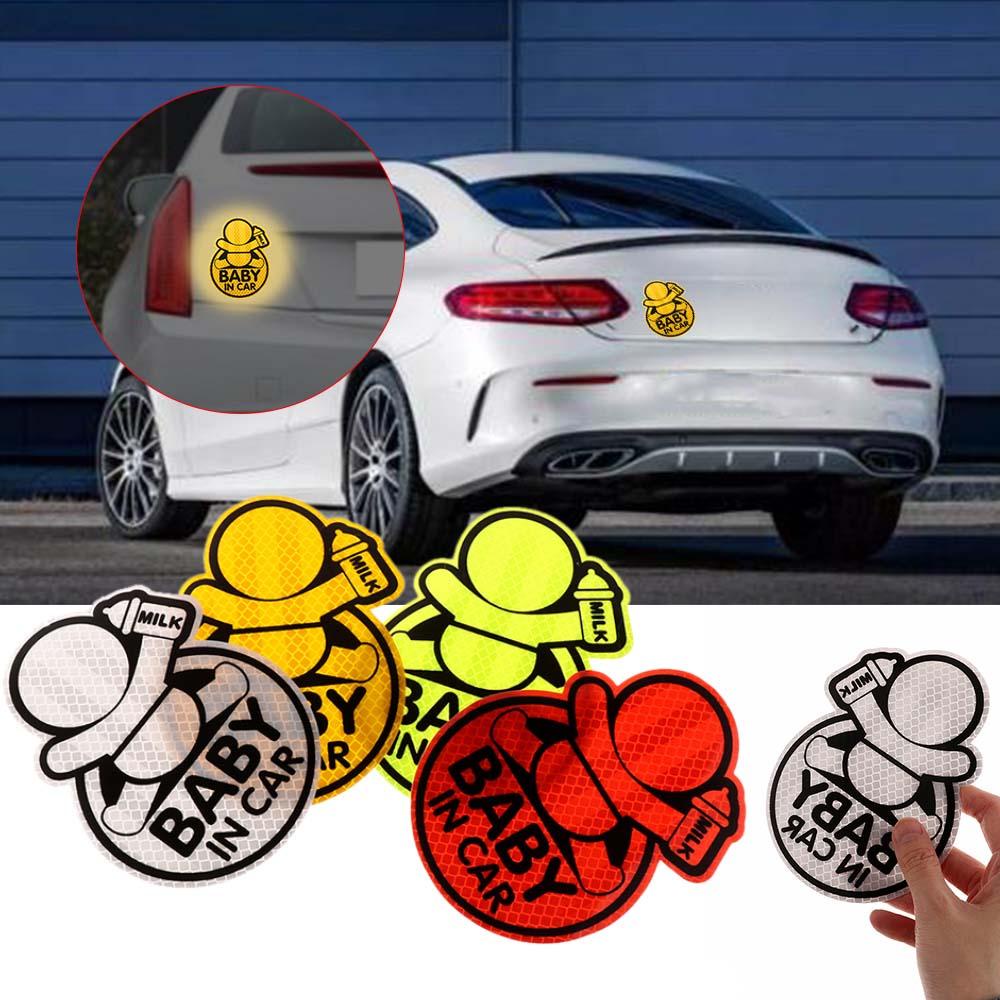 1 Miếng Dán Trang Trí Cửa Sổ Xe Hơi Phản Quang Thời Trang