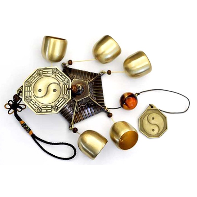 Chuông gió đồng thiết kế kiểu phong thủy | BigBuy360 - bigbuy360.vn