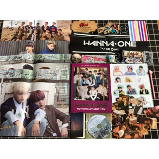 [tặng 10 kẹp gỗ 2m dây] Combo Wanna One (ảnh poster bút banner...)
