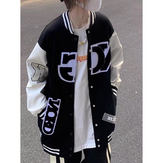(CÓ SẴN VÀI SIZE ) [HÀNG CHẤT LƯỢNG] Áo Khoác Bomber Jacket Bóng Chày Varsity Nam Nữ Hình Thêu Nổi Chất Polyester 2 lớp